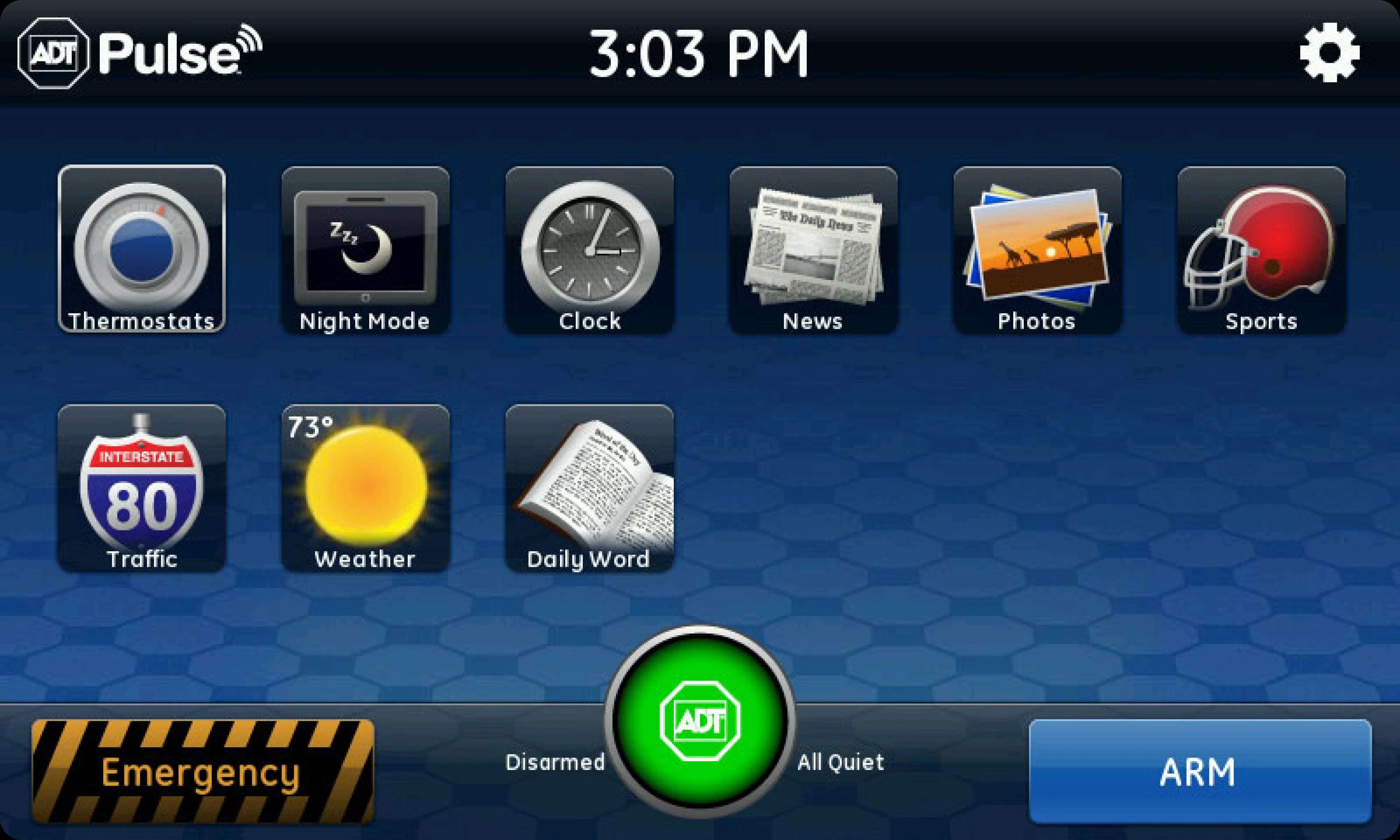 iControl platform screens