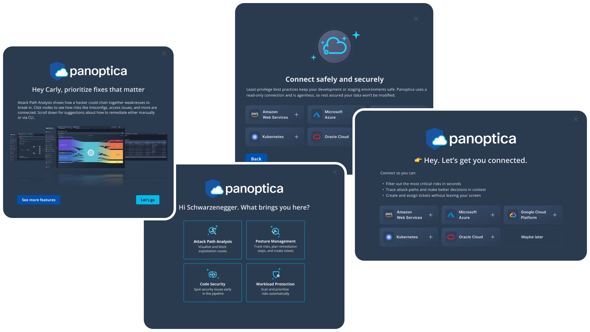 Panoptica onboarding flow